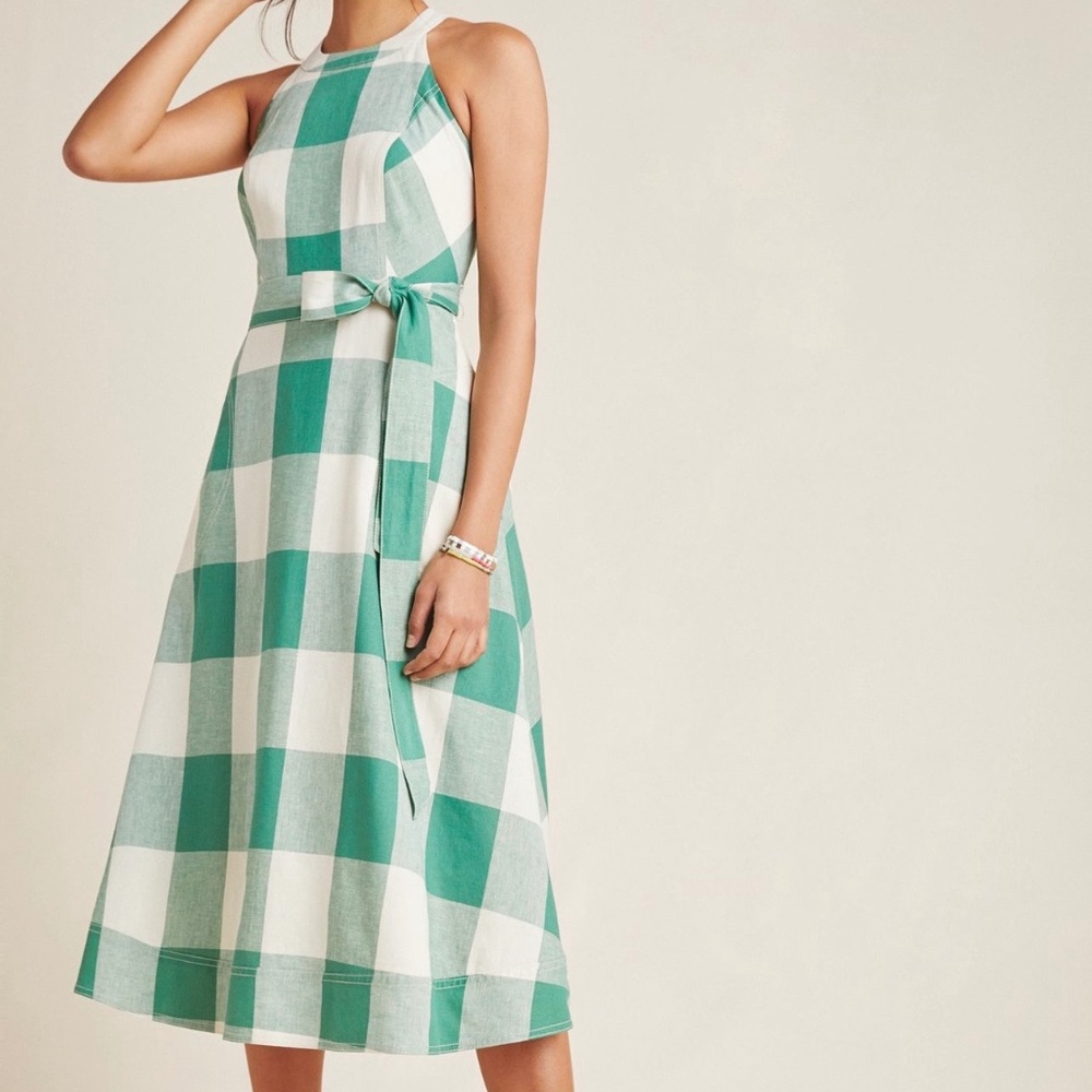 Anthropologie “Maeve” Greta Gingham dress.